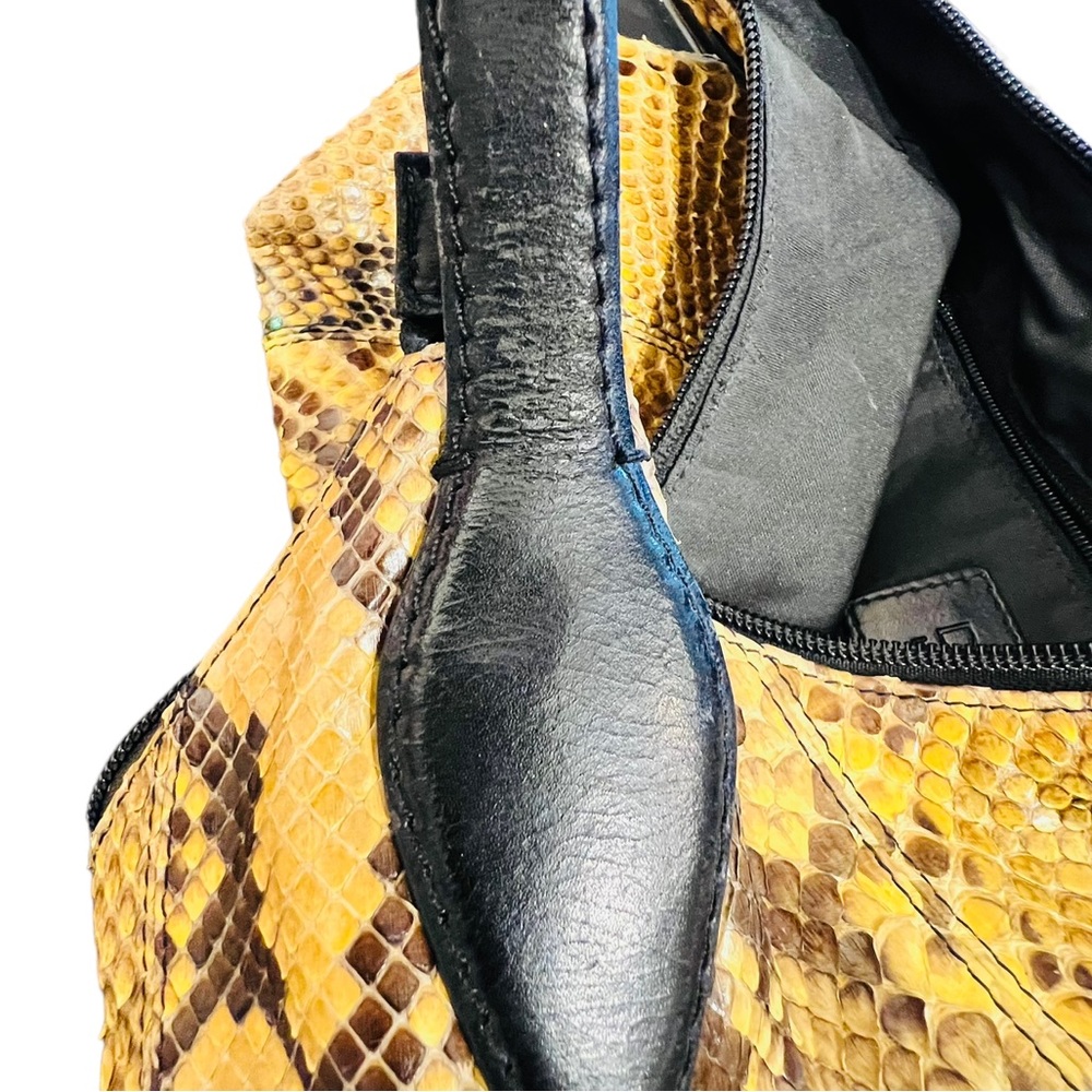 Desmo Python Genuine Leather Shoulder Bag Made In… - image 6